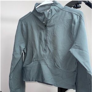 Blue Quarter-Zip Pullover